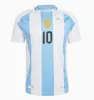 ArgENtiNA Soccer Jersey 2024 Copa America Cup Camiseta Kids Kit 2025 National 24/25 Home Away Women Football Shirt Player DI MARIA LAUTARO MARTINEZ Plus Size PAUL