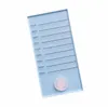 100pcs Acrylic False Eyeles Stand Pad Pallet Les Holder with Tick Mark Fake Les Extensi Essential Tool C8xu#