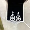 Orecchini pendenti Eleganti orecchini di perle bianche da 9-10 mm Orecchini in argento sterling 925 925 per donne