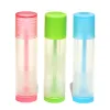 100pcs 5g Transparent Lip Balm Tubes With Colorful Lids Plastic DIY Lipstick Bottle Empty Cosmetic Ctainers Travel Essential f7st#