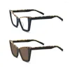 Óculos de sol quadros gato olho estilo óculos ópticos e para mulheres homens multi cor ingrediente fosco quadro lentes personalizáveis