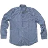 Мужские повседневные рубашки Рубашка на пуговицах Деловой стиль Полосатый кардиган с отложным воротником Slim Fit Однобортный дизайн Plus For