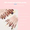 makeup Brush Full Set For Eyeshadow Foundati Powder Eyeliner Eyebrow Brush Multi-Color Optial Portable Makeup Brush E9gg#