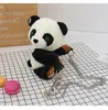 Borse a tracolla Simpatica tracolla in peluche con orso panda 3D per ragazze adolescenti Borsa a tracolla per telefono a catena piccola Kawaii da donna