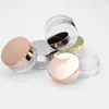 50 pezzi 3 g l vaso per trucco cosmetico contenitore vuoto con coperchio in oro rosa piccola bottiglia di plastica per ombretto crema balsamo per labbra Ctainer k3S7 #