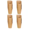 Disposable Cups Straws 50 Pcs Ice Cream Cup Fried Food French Fries Kraft Paper Containers Popcorn Holders