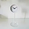 Desk Table Clocks Candy Color Plastic Alarm Clocks 2023 New Arrivals Desktop Alarm Clock ic Metal Retro Quartz Home Desk Table Watch L240323