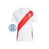 Peru 2024 2025 Copa America Futbol Formaları Ev Beyaz Uzak Peruana Solano Milli Takımı Pineau Cueva Olano Pizarro Abram Aquino Guerrero Erkek Çocuk Futbol Gömlek S-4XL