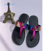 Slipare Sandaler Kurt Geige Sandal Flat Shoes Sliders Eagle Head Rainbow Mule Summer Beach Flip Flop Platform Mainstream Shoes 255555