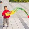 2 Meters Children's Best Chinese Dragon Dance Ribbon With Rod Pole Outdoor Practice Dragon At Chinese New Year Kids Toys Gifts