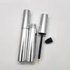 10ml Refillable Empty Lipgloss Eyel Eyeliner Brush Tubes Ctainers Round Shape Sier Cosmetic Packaging Lip Gloss Bottle l0vU#