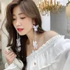 Dangle Earrings Design Jewelry Long White Butterfly Tassel Party Gifts For Women Celebrity Exaggerated Wedding Dress Accessories