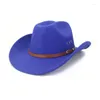 Bérets Cool Cowboy Hat Voyage Fedora Hommes Magicien Halloween Costume Accessoires