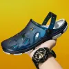 샌들 2023 New Men Sandals Summer Flip Flippers 남자 야외 해변 캐주얼 신발 저렴한 남성 샌드 샌들 워터 신발 Sandalia Masculina