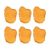 Decorative Flowers Y1UB Pack Of6 Artificial Fried Chicken Display Decorations Perfect For Teaching Craft