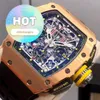 Designer Handgelenk Uhr RM Armbandwatch RM11-03 RG Satin Scrub Grade 5 Titan für Männer RM1103