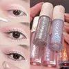 Sombra de ojos líquida Brighten Mentira Gusano de seda Maquillaje Resalte Impermeable Diamd Brillante Duradero Mochrome Glitter Eyeliner Cosméticos l3Fb #