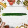 Decorative Flowers Artificial Lifelike Green Cucumber Fake Realistic Plastic Vegetable Decoration Home Kitchen Faux Prop