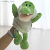 Animais de pelúcia recheados kawaii peluche floresta animal mão fantoche brinquedos de pelúcia bebê fingir contar histórias para crianças leão turt ephant cão panda presentes l240320