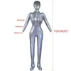 Party Decoration Brand Full Body Female Model Mannequin Uppblåsbar PVC med ARM SHOW -fönster visar hög kvalitet 170 cm