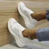 Casual Shoes Women Nice Plus Size Platform Socks Sneakers Breattable Trainers Mesh Rhinestone Non Slip Running