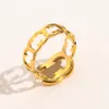 Anel de designer 18k banhado a ouro anéis de designers de luxo para mulheres anéis de letras moda casal anéis de noivado na moda presente de feriado