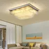 Rechthoekige kristallen plafondlamp moderne luxe decoratieve binnenkroonluchter voor woonkamer-slaapkamerdecoratie