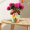 Vaser Planter Harts Flowerpot Flower Vase Pot Lady Head för öppen spis