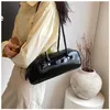 Fashion Tote Bag Niche Design for Women's Shoulder Bag Long Handbags College Style PU Handheld Large Capacity Baguette Bag Minimalist