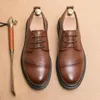 Mocassins à lacets en cuir véritable pour hommes, chaussures décontractées de marque classique, antidérapantes, pour mariage d'affaires, livraison gratuite