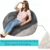 Beag Chair with Artificial Rabbit Hair Cover, 3 Feet (about 91.4 Cm) Large Memory Foam Beag Chair, Adults /teenagers to Fill, Super Soft Faux Fur Fabric,