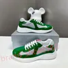 designer schoenen merkschoenen sneakers vrijetijdsschoenen platte sneakers herenschoenen gezwollen schoenen luxe leer graffiti zwart wit muzieknoot liefde hart borduurpatch