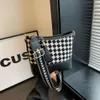 Designer Luxury fashion Shoulder bags French niche design vagrant bag 2024 new fashion versatile bird grid single shoulder crossbody womens bag