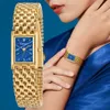 Berny Luxury Women Quartz Watch Golden Female Stainless Steells Steel Gold Rectangle Fashion Waterfoof 3atm Wristwatch 240315