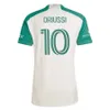 23/24 Austin FC Soccer Jersey 2023 2024 Men de football Shirts Kid Kit Primor Home Green Las Vacs Away White Tan Armadillo Driussi Rigoni Ring Rubio Wolff Zardes Rereira