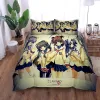 Set City Hunter Coup de couette Set King Queen Double Twin Twin Twin Single Taille Linn Ensemble Curtains transparents