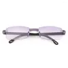 Sunglasses High-definition With Glasses Case Portable Presbyopia Eyeglasses Diamond-cut Anti-UV Blue Rays Folding Reading