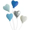 Party Supplies Heart Balloon Shape Cake Decor Easy To Use Charming DIY Topper For Birthday Parties