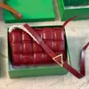 الكلاسيكيات Green Cassette Crossbody Bag 5A مصمم فحص حقيبة مربعة للنساء الأزياء كيس الكتف منسوجة حقيبة حقيقية جلدية كلاسيكية الفاخرة الفاخرة 221104