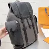 10Aホットバッグ女性ファッションデザイナーの男性旅行フルプリントドローストリングスナッパーコーティングキャンバスレザースクールバッグバックパック