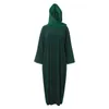 Ethnic Clothing Womens Elegant Casual Abaya Muslim Long Skirt Headscarf Dress Solid Loose Soft Comfy Fashion Women's