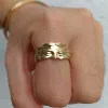 Nouvelle croyance religieuse vintage Jésus Head 14k Anneau d'or pour les hommes Femmes Retro Gold doigt anneaux Bands Bijoux de mode Cadeau