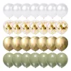 Party Decoration 1Set Balloons Eucalyptus Pearl White Gold Confetti Balloon Wedding Baby Shower Olive Green Birthday Decorations Retail
