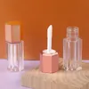 10/30pcs 5ml Tube de glaçage à lèvres en plastique transparent Six côtés Couvercle en or rose Cosmétique Liquide Rouge à lèvres Ctainer Lip Gloss Bouteille rechargeable j0mi #