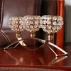 3 Arms Candelabras Crystal Candle Holders Ljusstake Ornament Table Centerpieces For Wedding Dinning Room 240314