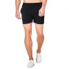 Shorts de verão masculino com cordão elástico casual branco preto shorts streetwear jogger ginásio correndo