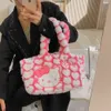 デザイナーの豪華なファッションショルダーバッグ2023甘いぬいぐるみピンクの漫画猫女性大学生用のレジャーファッションショルダーバッグのためのトートバッグ