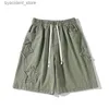 Мужские шорты Star Patcwork Shorts Men Vintage Denim Summer Basic Simple All-Match Hot Sale Высокая талия досуг Ульцзанг Улицанг Уличная одежда Шикарные шорты L240320