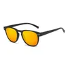 Lunettes de soleil polarisées à la mode pour hommes et femmes, monture ronde, miroir polarisant pour ongles de riz, Sports de plein air, peinture élastique polyvalente