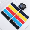 Wodoodporny 22 mm gumowy silikonowy opaska zegarkowa do Breitling Avenger Series Watches Pasp Paspband Man Fashion Black Blue Y261E